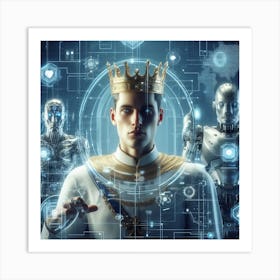 King Of The Robots 2 Art Print