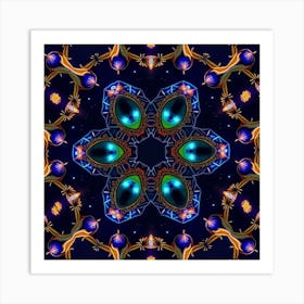 Psychedelic Flower 1 Art Print