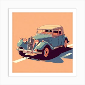 Car Vintage Auto Classic Art Print