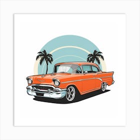 Vintage Chevrolet Bel Air Art Print