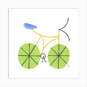 Bike 4 Square Art Print