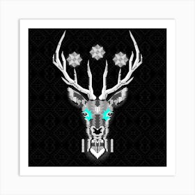 Chobopop Silver Stag Art Print