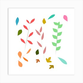 Spring Autumn Leaves Art Print