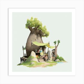 Tree House Art Print