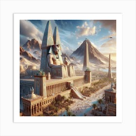 Egyptian City Art Print