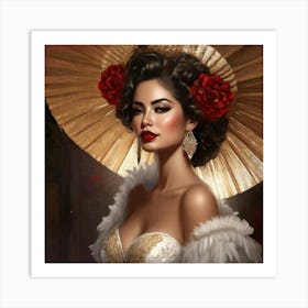 Mexican Beauty Portrait 17 Art Print