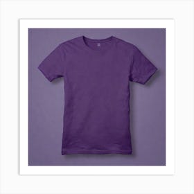 Purple T - Shirt 5 Art Print