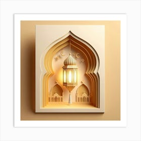 3d Paper Lantern Art Print