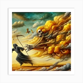 Death And The Sky Art Print