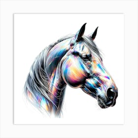 Creative Horse Visual 19 Art Print