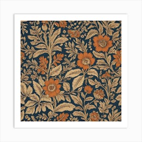 Floral Wallpaper 6 Art Print