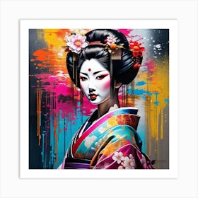 Geisha 142 Art Print