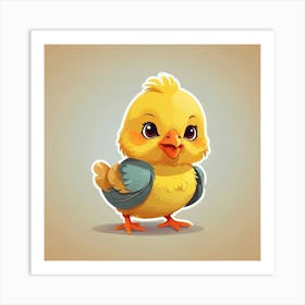 Cute Little Chicken Art Print