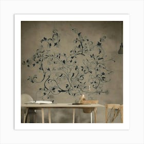 Floral Wall Decal 8 Art Print