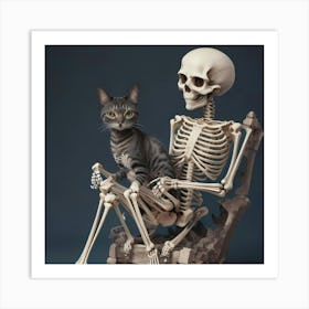 Do Not Disturb The Cat Art Print