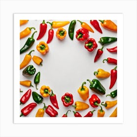 Peppers In A Circle 12 Art Print