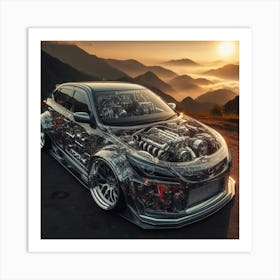 Hyundai Ioniq Art Print