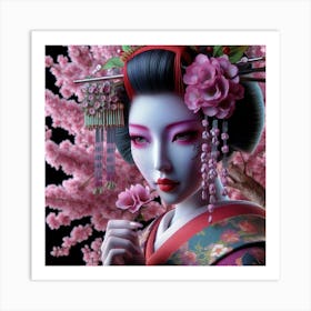 Geisha Art Print