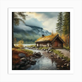 Cabin In The Woods 18 Art Print