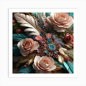 Boho Whispers of Elegance 76 Art Print