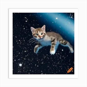 Space Blep Art Print