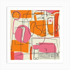 Abstract Drawing Art Print