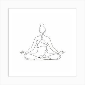 Meditating Woman 3 Art Print