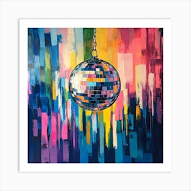 Disco Ball Art Art Art Print