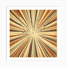 Graphic rays 1 Art Print