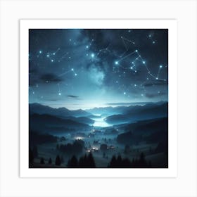 Night Sky With Stars Art Print