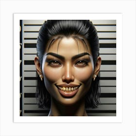 Asian Mugshot Art Print