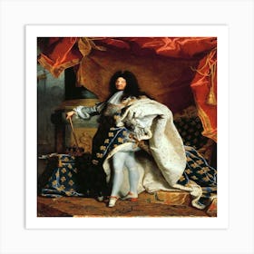 Louis Xiv Portrait Hyacinthe Rigaud 1 Art Print