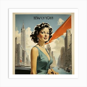 Vintage Travel Poster New York Art Print 0 Art Print