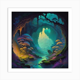 Cave Of Radiance 1 Art Print