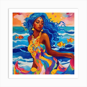 Girl From The Ocean Art Print