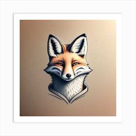 Fox Head Art Print