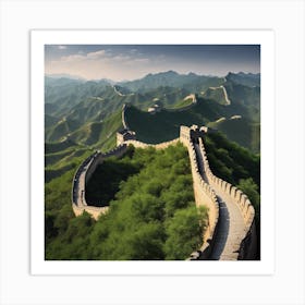 15765 The Iconic Great Wall Of China, Stretching Along T Xl 1024 V1 0 Art Print