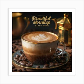 Brewtiful Mornings Art Print