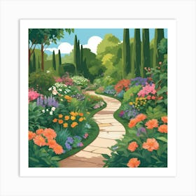 Garden Path 5 Art Print