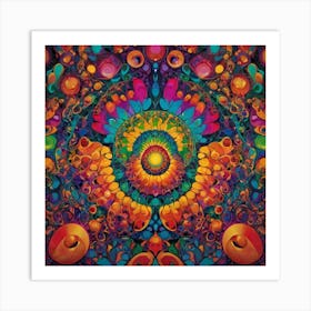 Psychedelic Kaleidoscope Art Print