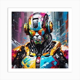 Robot Man Art Print