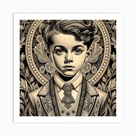 Boy In The Suit Art Print