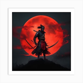 Shadow Of The Samurai Art Print