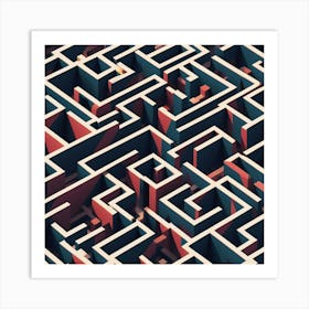 Maze 3 Art Print