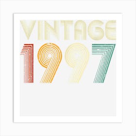 26 Years Old Vintage 1997 26th Birthday Gift Men Women 1 Art Print