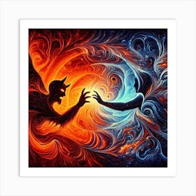 Demons And Angels Art Print