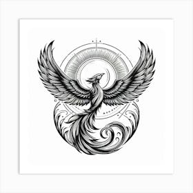 A mythical phoenix 2 Art Print