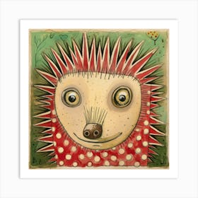 Abstract Hedgehog 2 Art Print