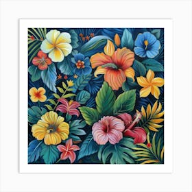 Tropical Vibrance (8) Art Print