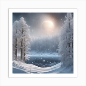 Winter Landscape 18 Art Print